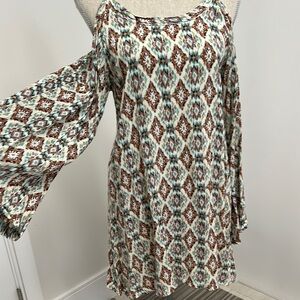 Millau Bohemian Patterned Mini Dress